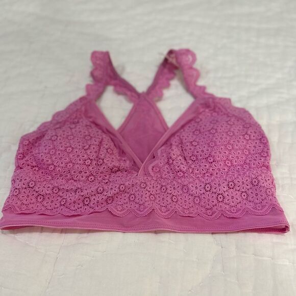 NWT Aerie Eyelet Racerback Bralette - Removable Padding - Picture 2 of 5